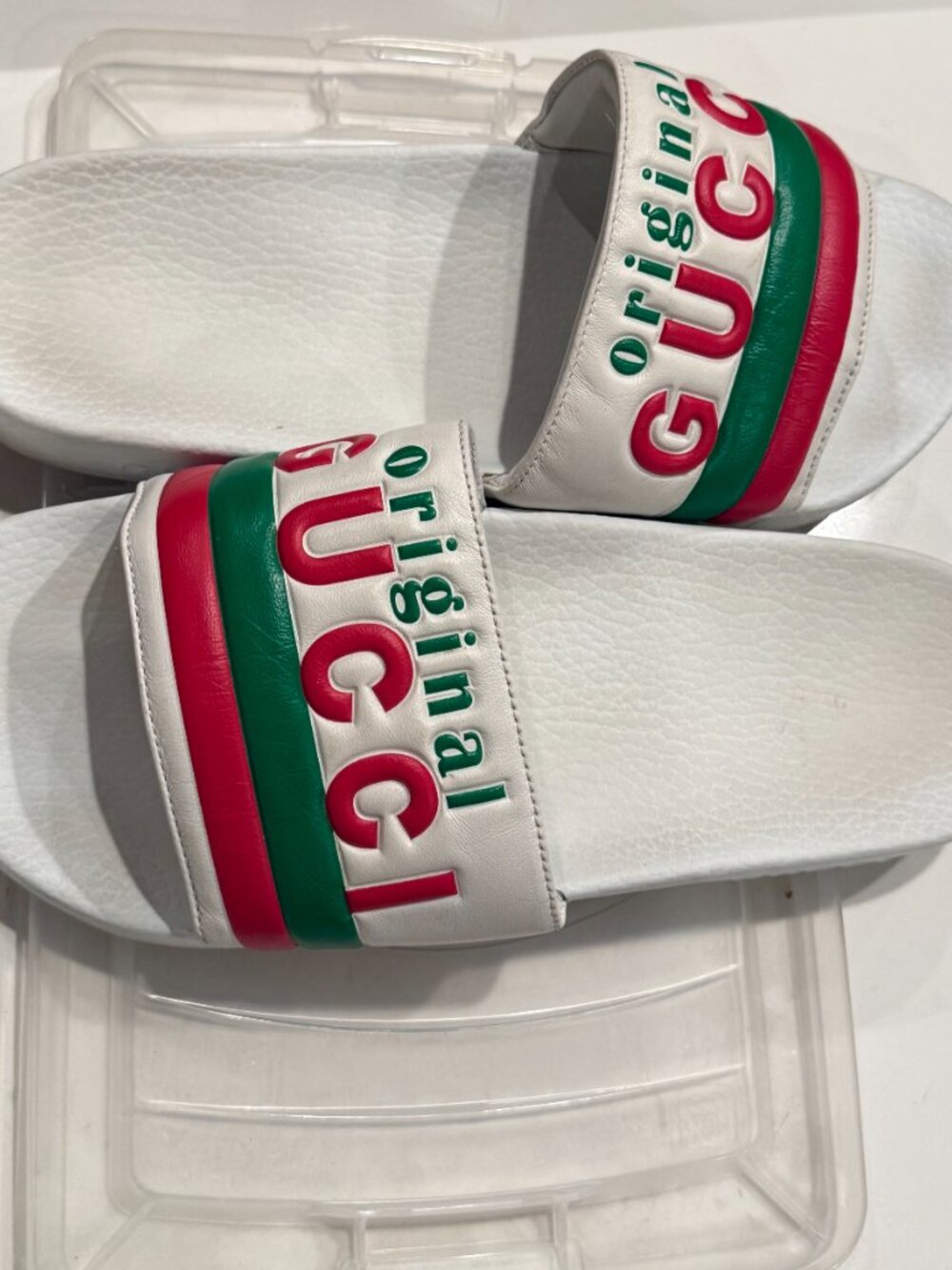 Gucci slides size 10 original logo - Picture 2 of 3